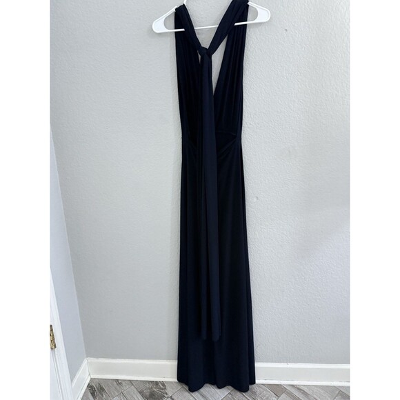 72 Styles Infinity Dress In Navy Long Convertible Multi Wear Options - Picture 4 of 8